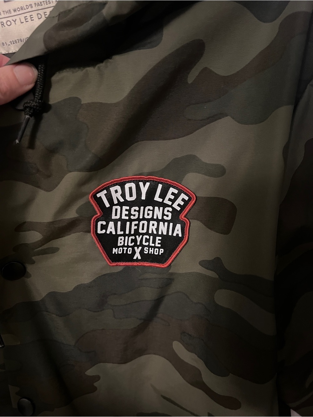 Troy Lee Designs Men’s Camo Hooded Rain Jacket View 3